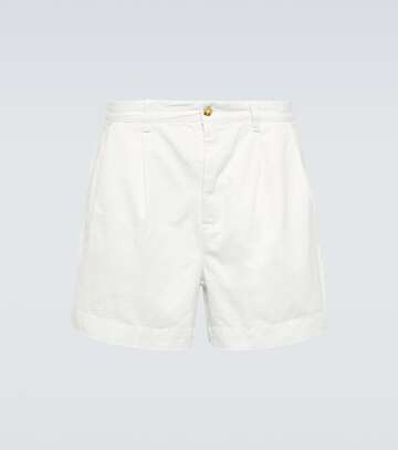 polo ralph lauren cotton twill shorts in white