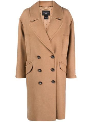 each x other double-breasted wool-blend coat - neutrals