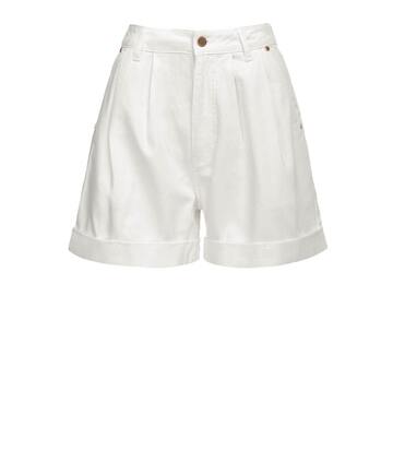 Essentiel Antwerp Borny White Denim Shorts in bianco