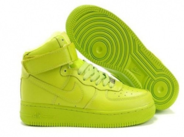 lime green air forces