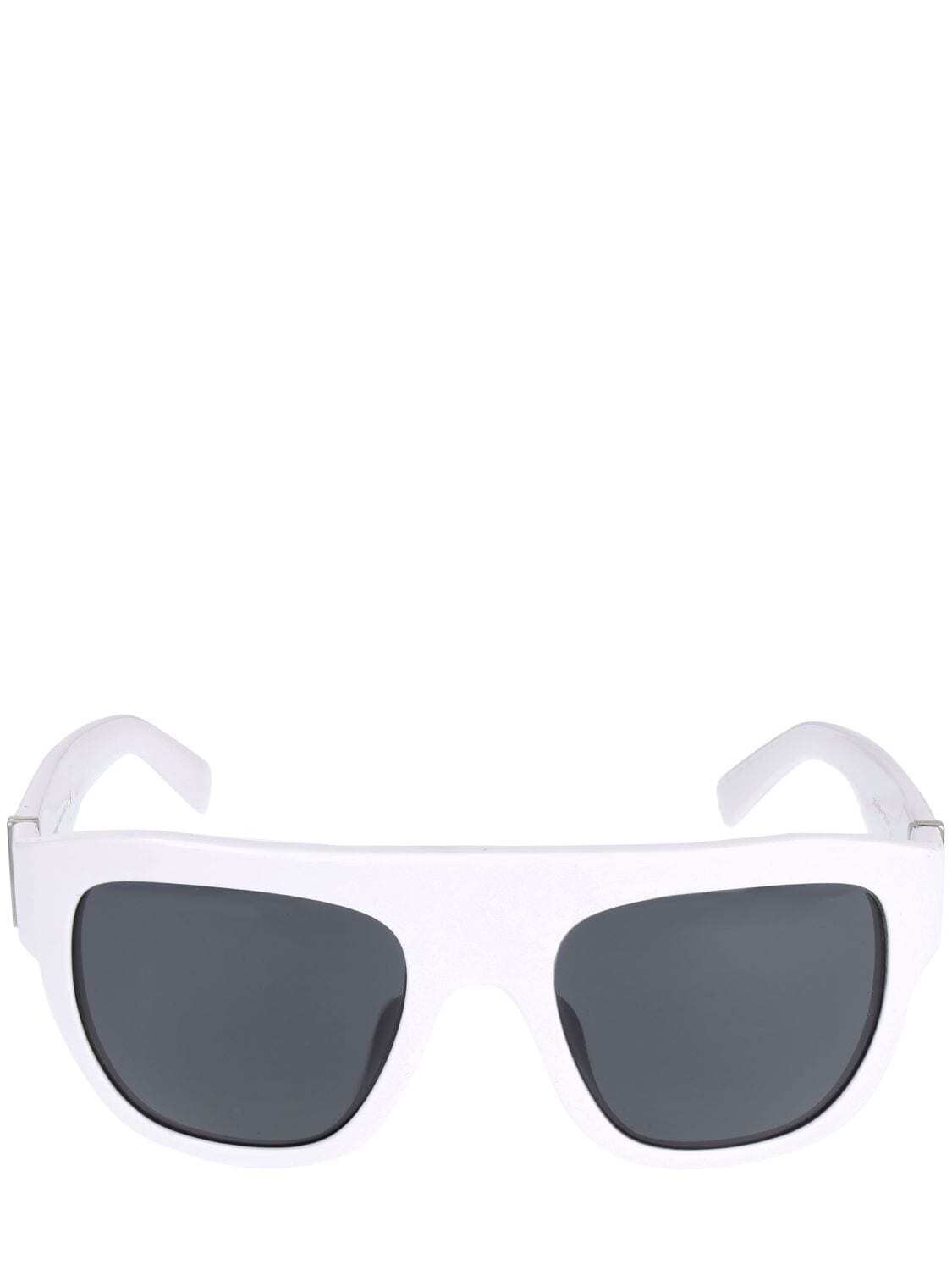 DOLCE & GABBANA Tradizione Squared Acetate Sunglasses in black / white