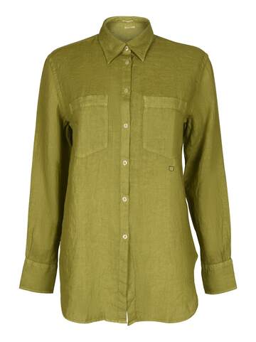 Massimo Alba Chest Pocket Long-sleeved Shirt in green