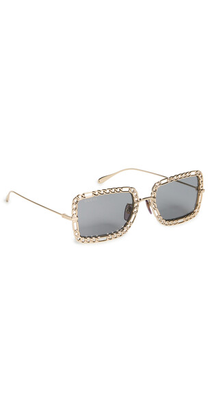 Gucci Outstanding Chain Sunglasses in gold