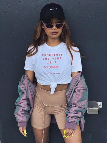 top,quote on it,t-shirt,streetstyle,tumblr outfit,tumblr girl