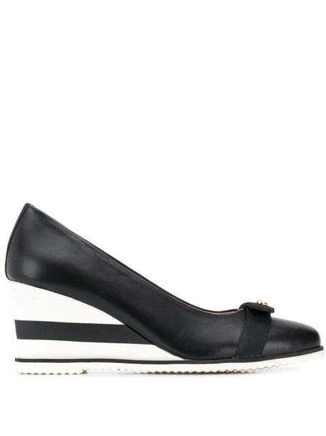 Baldinini wedge heel pumps in black
