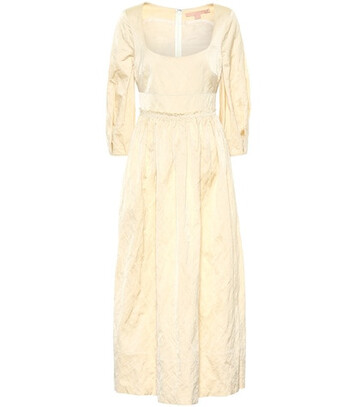 Brock Collection Exclusive to Mytheresa – Ondina satin midi dress in beige