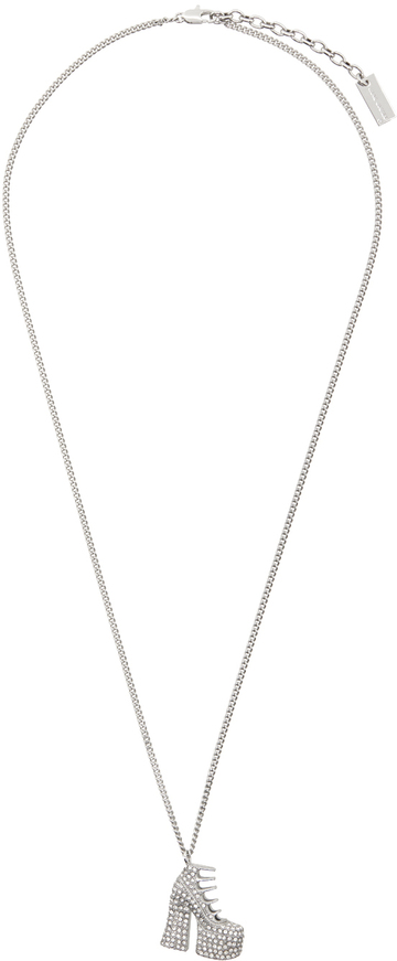 marc jacobs silver 'the kiki ankle boot' necklace