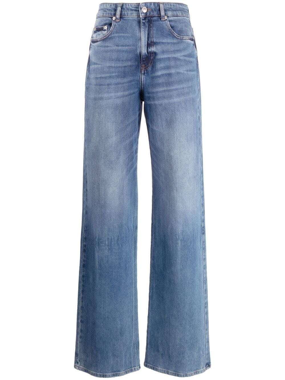 Chiara Ferragni high-waisted wide-leg jeans - Blue
