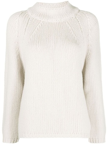 incentive! cashmere knitted cashmere jumper - white