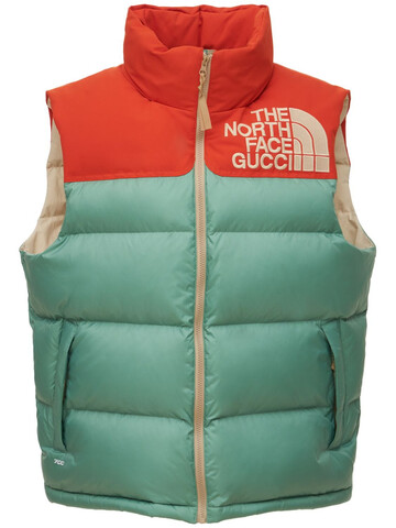 GUCCI X The North Face Down Vest in green