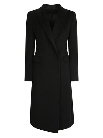 Tagliatore Slim Fit Coat in black