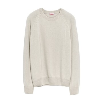 Tricot Recycled cashmere sweater in white