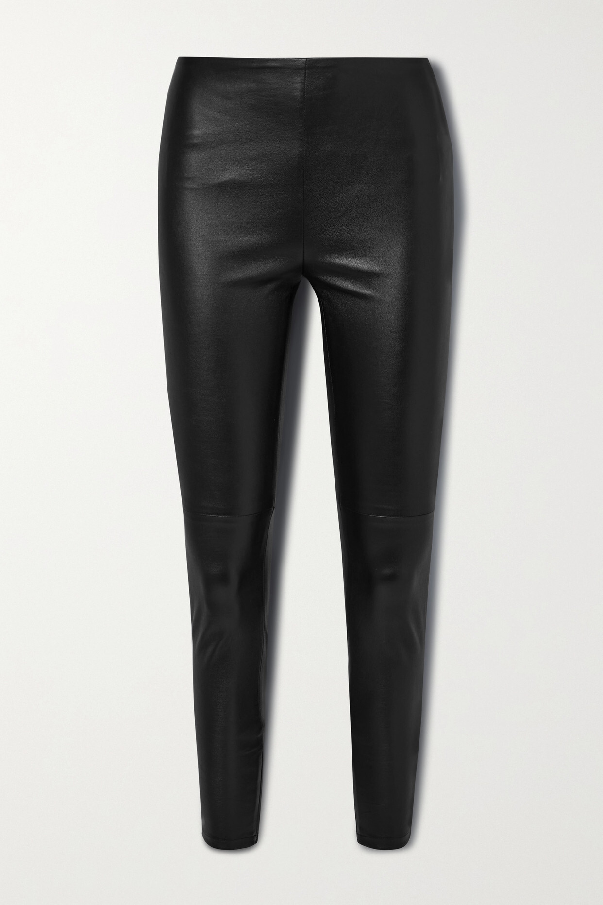 Ralph Lauren Collection - Eleanora Stretch-leather Leggings - Black