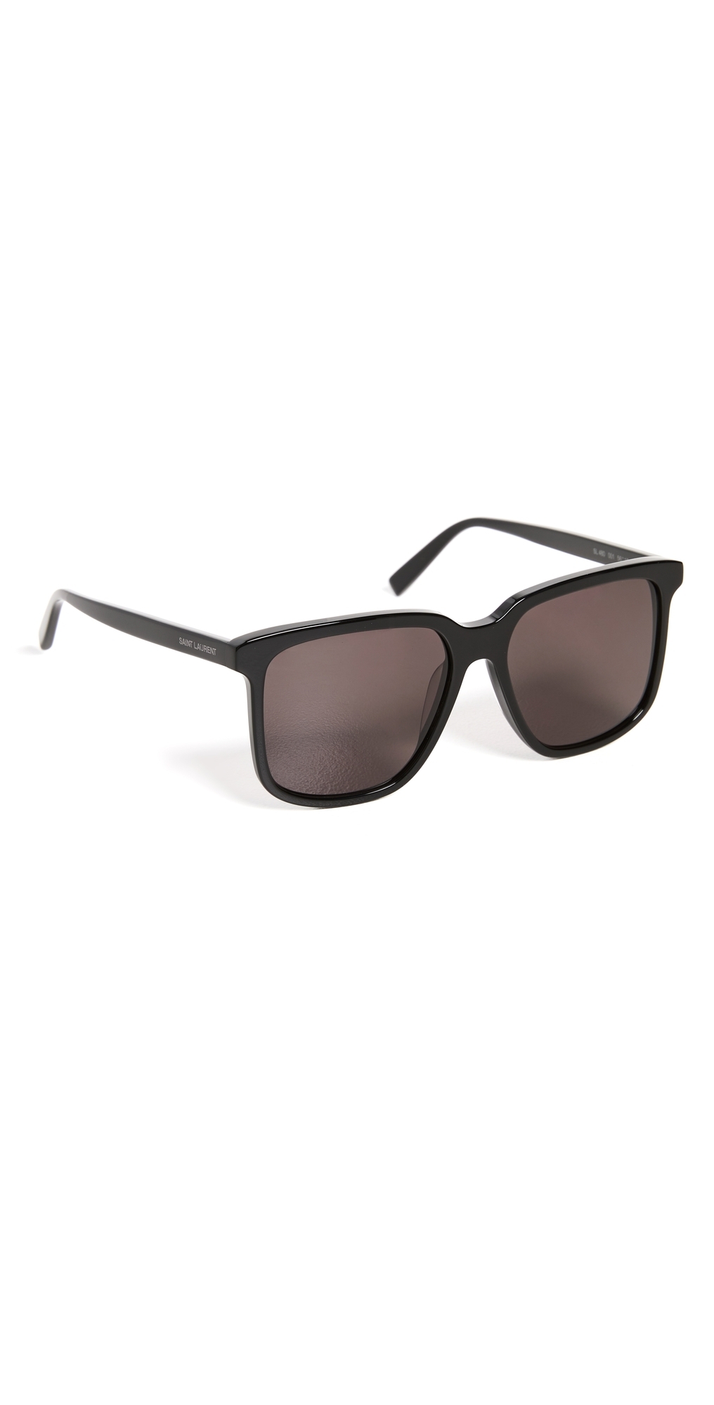 Saint Laurent Oversized Square Sunglasses Shiny Black One Size