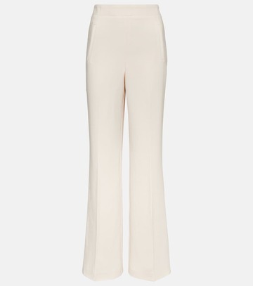 roland mouret high-rise cady wide-leg pants in white