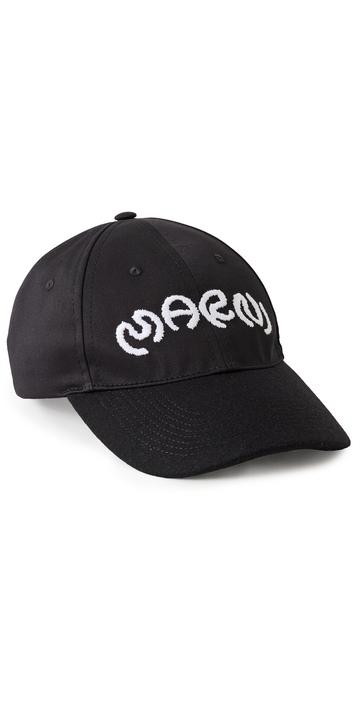 marni embroidered hat black l