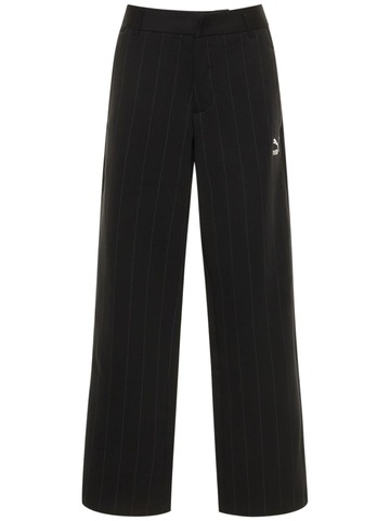 PUMA Luxe Sport T7 Pleated Pants in black