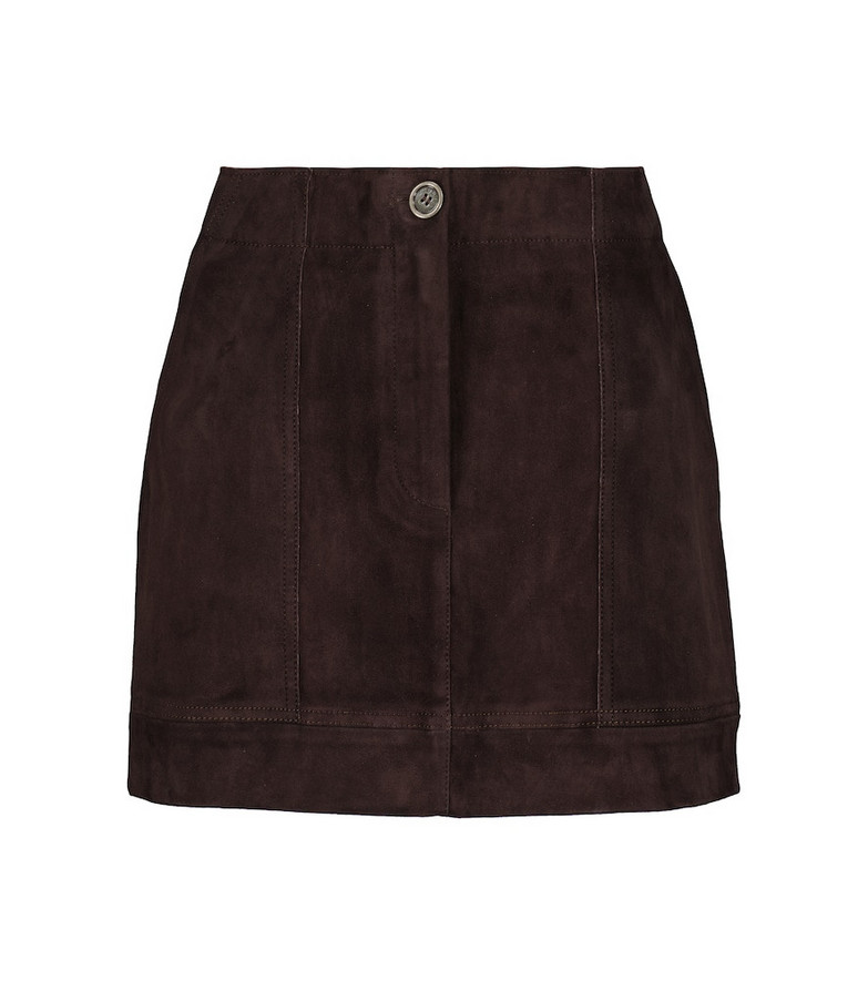Stouls Exclusive to Mytheresa â Linette suede miniskirt in brown