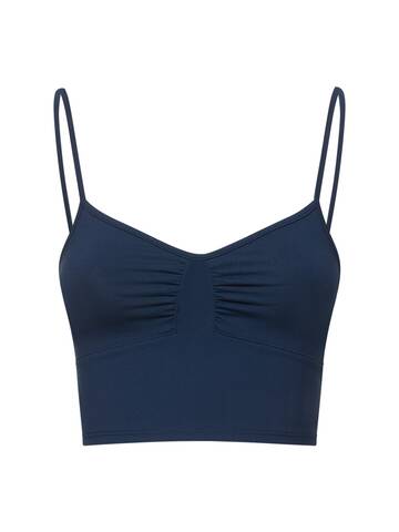 live the process vega light support bra top in navy