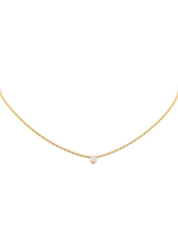 cartier 18kt yellow gold diamond necklace