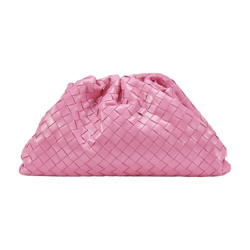 Bottega Veneta Pouch bag in pink / silver