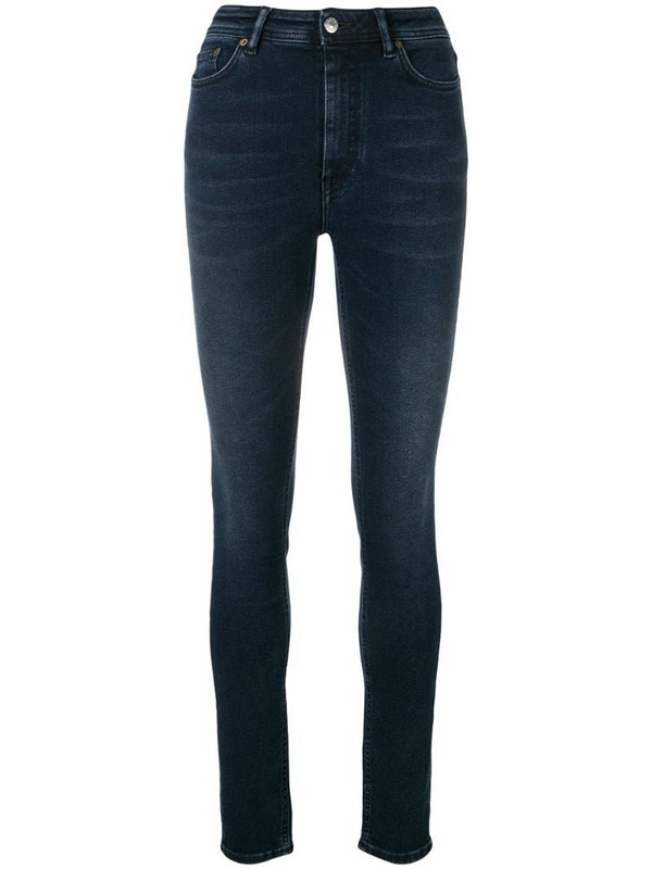 Acne Studios Peg high waist jeans in blue
