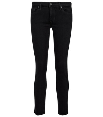 7 For All Mankind Pyper Slim Illusion mid-rise jeans in black