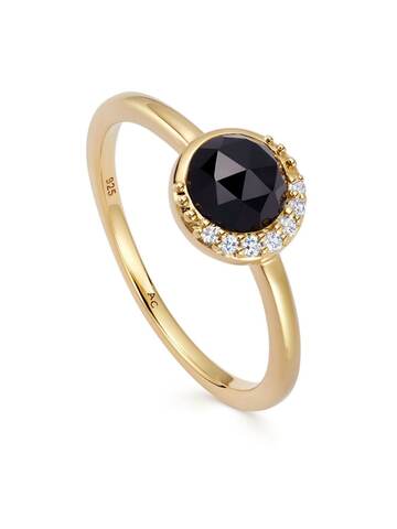 astley clarke gold luna gemstone-detail ring