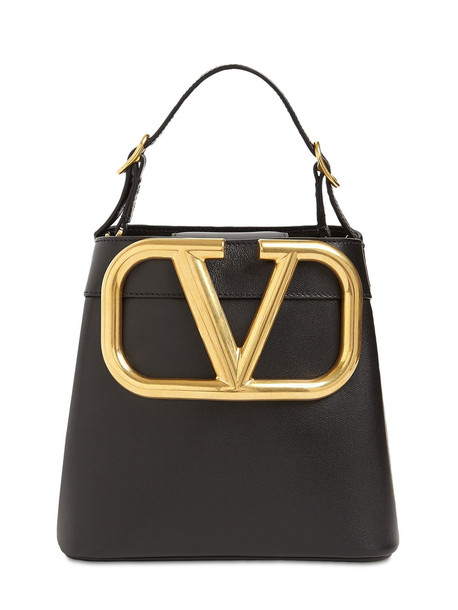 VALENTINO GARAVANI Supervee Leather Top Handle Bag in black