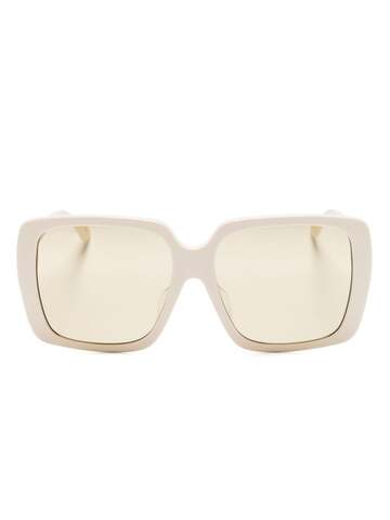 gucci eyewear square-frame tinted sunglasses - neutrals