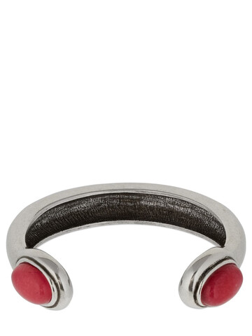 ISABEL MARANT Double Stone Bangle in pink / silver