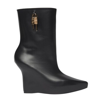 Givenchy Lock wedge ankle boots in noir