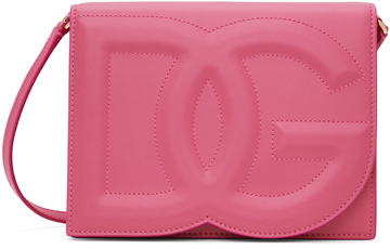 dolce & gabbana pink logo crossbody bag