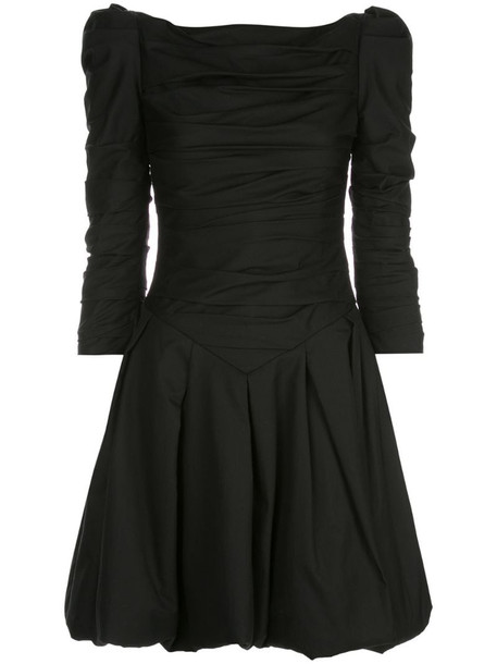 Khaite Minnie pleated dress in black