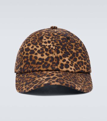 dries van noten leopard-print twill baseball cap