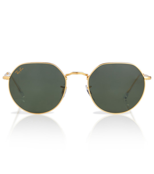 Ray-Ban RB3565 round sunglasses in gold