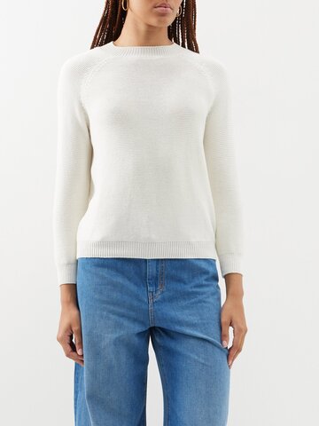 weekend max mara - linz sweater - womens - white