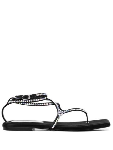 le silla jodie crystal-embellished sandals - black