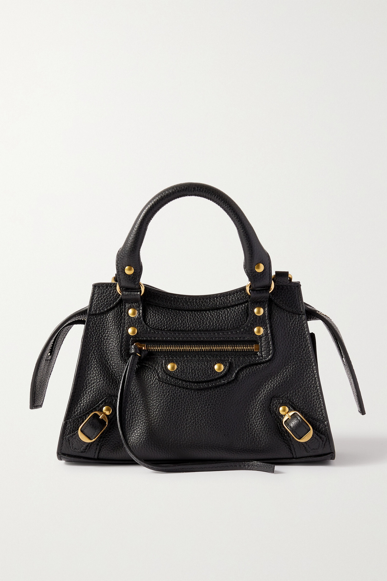 Balenciaga - Neo Classic City Mini Textured-leather Tote - Black