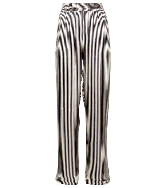 Victoria Beckham Exclusive to Mytheresa â Striped satin high-rise pants