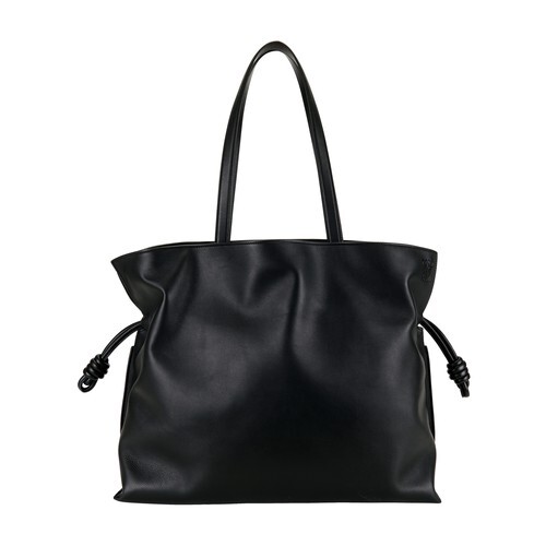 Loewe XL Flamenco Clutch Bag in Nappa Calfskin in black