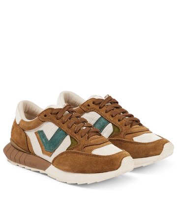Visvim Dunand leather-paneled sneakers in brown
