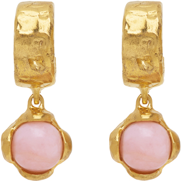 alighieri ssense exclusive gold opal 'the light capture' earrings