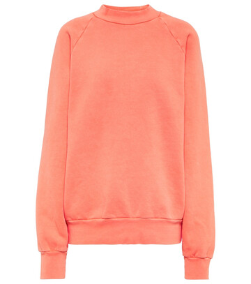 Les Tien Cotton fleece mockneck sweatshirt in pink