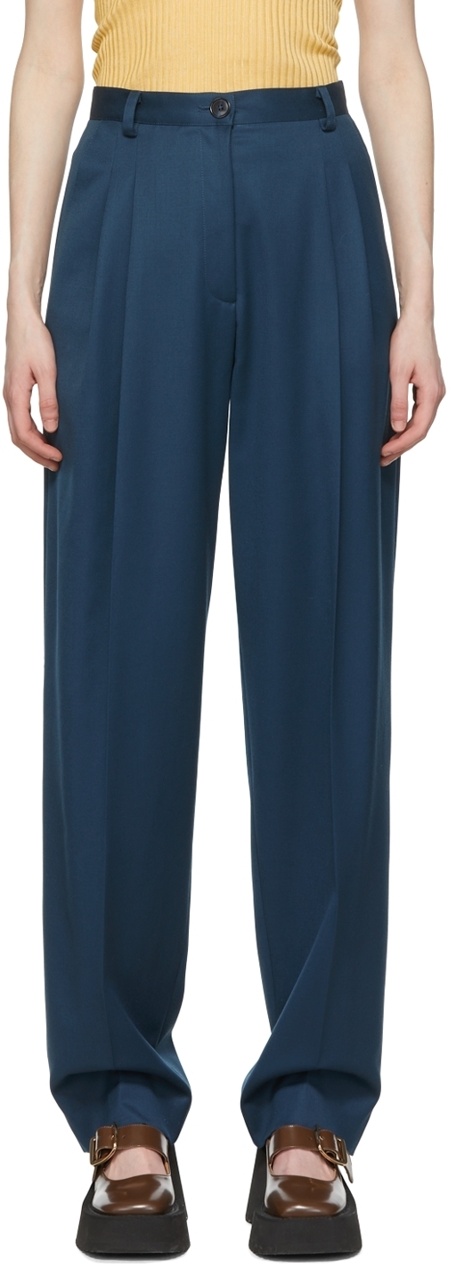Maiden Name SSENSE Exclusive Blue Emily Trousers