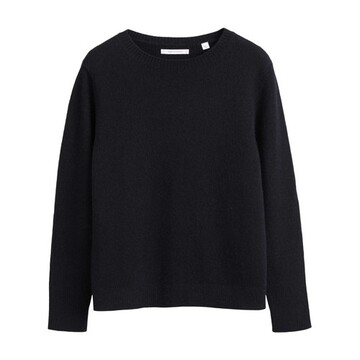 Chinti & Parker Camel Cashmere Boxy Sweater in black