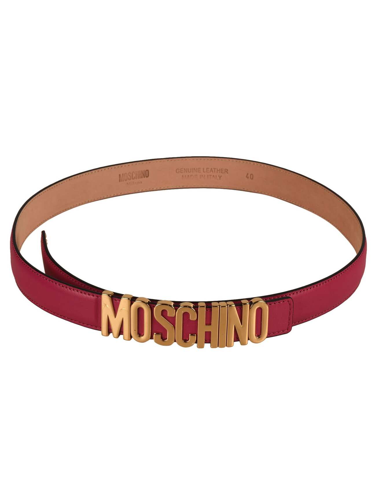Moschino Classic Logo Belt in black
