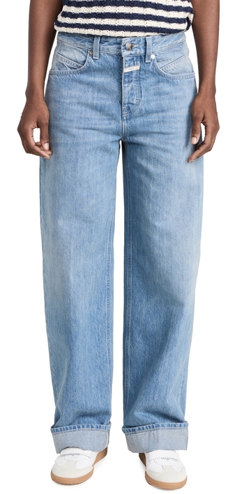 closed nikka cropped jeans mid blue 28