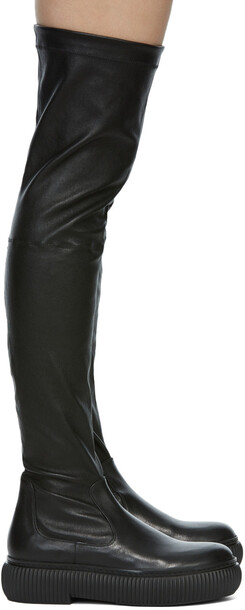 Lanvin Black Arpège Thigh-High Boots