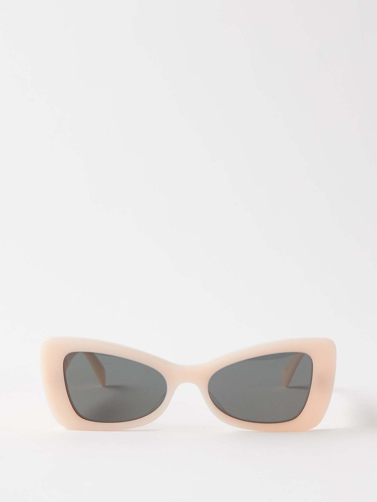 Celine Eyewear - Cat-eye Acetate Sunglasses - Womens - Pale Pink
